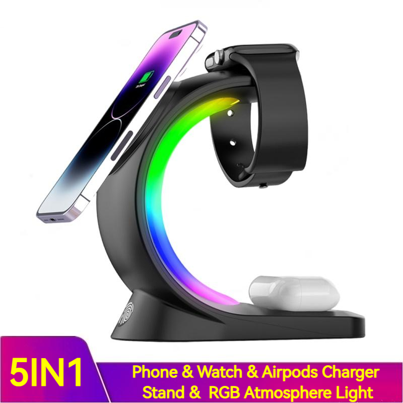4 In 1 Magnetic Wireless Charger Fast Charging